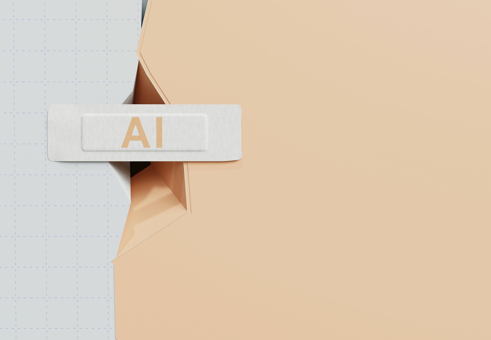 A name tag with ai written on it